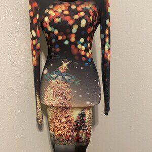Festive Christmas tree dress